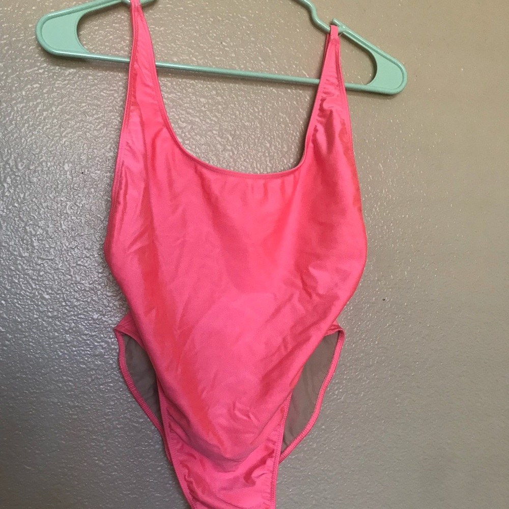 Hot pink one piece